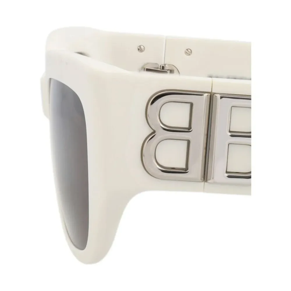 Balenciaga Cat Eye-Frame Recycled Acetate Sunglasses White Womens